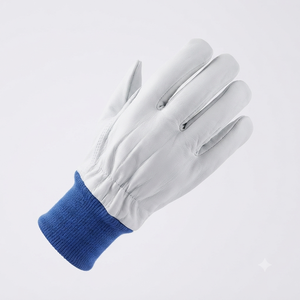 JNM SAFETY Sheep Grain Leather CE Certified Durable Safety <b>Gloves</b> Adjustable Wristband Soft Comfortable Heavy Duty - Product Image 2