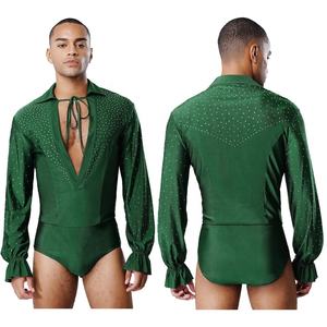 Leotardo de Danza Latina para Hombre, Body para Ballet, Espectáculos, Actuaciones en Escenario, Danza Contemporánea, Traje de Danza - Product Image 2