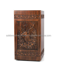 Urne funéraire en bois artisanale pour cendres d'adultes, urnes funéraires de haute qualité pour enterrement. - Product Image 5