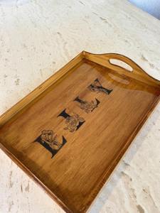 Plateau en bois imprimé haute définition, plateau en bois imprimé aux couleurs vives pour la décoration intérieure, accessoire de service en gros - Product Image 6