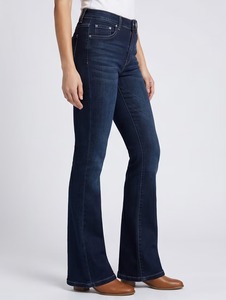 Women's Luxury Designer-Style <b>Boot</b> Cut Knee-Length Eco-Friendly Denim Jeans with Premium Cotton and High Quality Finish - Product Image 4