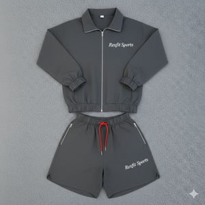 Ensemble de survêtement Rexfit Sports Factory personnalisé en nylon coupe-vent et pantalon de survêtement, vente en gros - Product Image 4