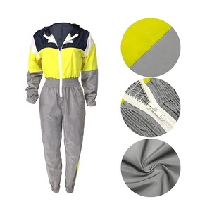 Conjunto Deportivo Casual de Dos Piezas para Mujer, Pantalón con Cintura Elástica, Forro de Malla Transpirable, Secado Rápido, Chaqueta Cortavientos - Product Image 1