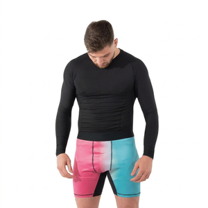 Nouvel Arrivage Short de Compression Décontracté Uni Ultra-léger Imperméable Anti-plis à Taille Mi-haute Élastique - Product Image 3