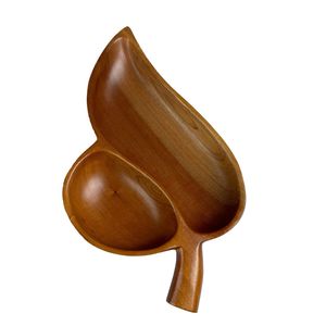 Headway Round Natural Mango Chip and Dip Plate - Product Image 1