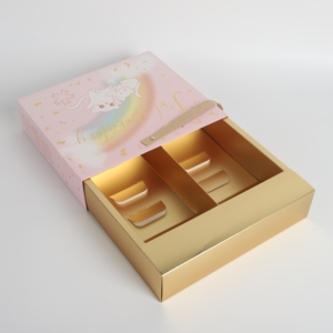 Cao cấp màu xanh lá cây tái chế giấy trắng cứng nhắc hộp xốp lót cho mỹ phẩm nước hoa kem mặt bao bì Thẻ vàng chèn - Product Image 2