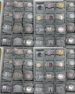 <b>Mens</b> hip hop <b>watch</b> fully iced moissanite diamond luxury <b>bracelet</b> <b>watch</b> silver tone bold party wear premium daily use - Product Image 5