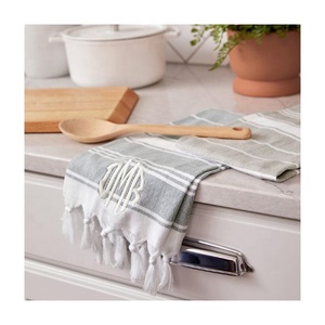 Serviettes de golf et de cuisine 2026 personnalisées, brodées, orange, en coton biologique 100% et lin imprimé, séchage rapide, certifiées GOTS, à prix abordable - Product Image 5