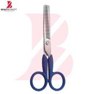 Ciseaux à effiler classiques bleus avec manche en plastique, meilleur produit, ciseaux à cheveux professionnels en gros pour usage domestique et en salon - Product Image 5