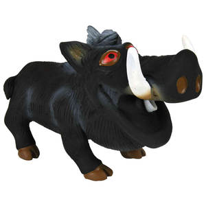 Juguete Masticable para Mascotas de Látex con Sonido Original, Diseño Jabalí Salvaje, 18 cm, Negro, Resistente - Product Image 1
