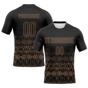 Ensemble d'uniformes de volley-ball pour hommes, col rond, sublimation, avec design et taille personnalisés - Product Image 2