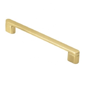 Poignée de barre en laiton brossé antique, finition dorée, quincaillerie de meubles pour armoire, tiroir, commode, porte de placard, maison, bureau - Product Image 4