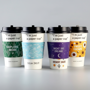 Funda de Papel Kraft para Vasos de Café, Ecológica, de Grado Alimenticio, Fabricada en Vietnam, Impresión Personalizada, Apta para Microondas, para Decoración de Cafeterías - Product Image 5