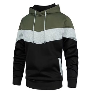 Sweat-shirt à capuche zippé pour homme, couleur unie, coupe classique, en coton French Terry, pour l'automne - Product Image 6