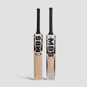 Batte de cricket MBS SAA 67 Salman Ali Agha en saule anglais, durable, style match moderne, légère, profil complet, épaisseur 40 mm, 2,8 lb - Product Image 1