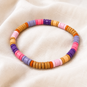 Wholesale Colorful Heishi Disc Beaded Zinc Alloy <b>Bracelet</b> Unisex Trendy <b>Boho</b> Handmade Fashion Jewelry - Product Image 3