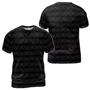 Camiseta de Manga Corta con Cuello Redondo para Hombre, Logotipo Frontal Sólido, Corte Regular, Estilo Casual, 100% Poliéster Transpirable, Estampado Digital - Product Image 5
