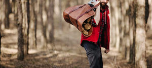 Bolsas de transporte de leña de cuero, duraderas y resistentes, para guardar leña, regalo de Navidad. - Product Image 4