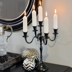 Table <b>Top</b> Decorative Aluminum Candle Holder Black Color Heat Resistant Eco-Friendly for <b>Easter</b> Birthday Home Decor - Product Image 4
