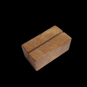 Minimal Small Wooden Base Card Stand for Office Desk Restaurants Events Parties Photos and Price Tag Display From India - Product Image 6