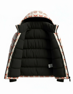 Mens Eco Friendly Waterproof Breathable Hooded Puffer Jacket Winter Warm <b>Bubble</b> <b>Coat</b> Streetwear Fashion Custom Wholesale Front - Product Image 5