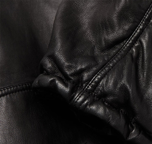 Hot Sale Custom Design & Color Winter Leather Hoodie-High Quality Waterproof Breathable Plus Size Men's OEM Hoodies - Product Image 5