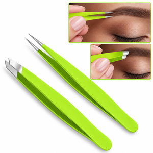 Juego de Pinzas para Cejas de Acero Inoxidable con Punta Puntiaguda, Duraderas y de Estilo Moderno - Product Image 1