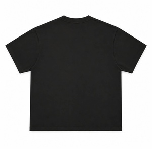Camiseta Casual de Algodón 100% Transpirable para Hombre, Cuello Redondo, Manga Corta, Corte Regular, Color Negro Liso - Product Image 6