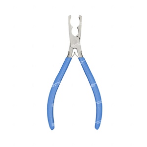 Herramientas para pájaros de la mejor calidad, alicates de anillado, alicates de cierre de anillo de pierna de 2 agujeros, alicates de acero inoxidable de 19cm de largo, instrumentos de Ornitología - Product Image 1