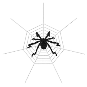 1 pezzo decorazioni per esterni di Halloween 49 pollici 126 pollici Mega tarantola ragnatela raccapricciante decorazioni gonfiabili pelose cortile feste - Product Image 3