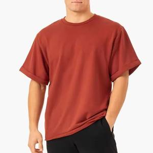 Camiseta Oversize Personalizada al por Mayor, de Cuello Redondo, Estilo Vintage, Transpirable y Lisa para Hombre - Product Image 1