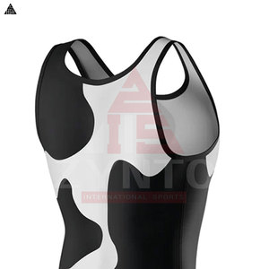 Singlet de Lucha Libre Personalizado de Alta Calidad, en Poliéster, Diseño OEM Sublimado, Unisex, Venta Caliente - Product Image 5