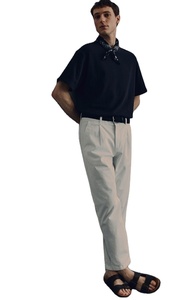 Chinos de haute qualité pour hommes, coupe régulière, vêtements de confort formels, chinos extensibles en coton sergé importés au prix de gros - Product Image 6