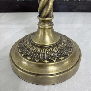 Fancy <b>Brass</b> Candelabra With Three Arms Decorative Home Candle <b>Holder</b> For Table Centerpiece At Best Price - Product Image 3
