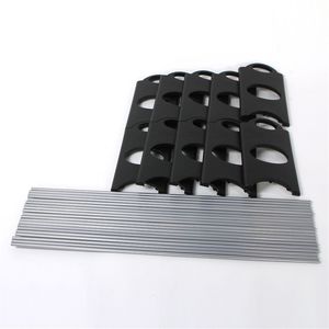 Scarpiera a 10 livelli regolabile in acciaio e plastica, nera e argento, capacità 50 paia, design semplice, organizer per la casa - Product Image 4
