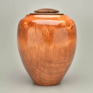 Wooden Classic Urn Container With Decorative Cover Home <b>Table</b> Decor - Product Image 3