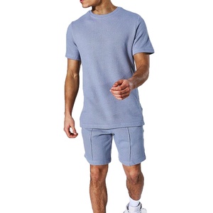 Ensemble short et t-shirt pour homme grande taille, personnalisé avec logo, haute qualité, vente en gros, idéal pour la gym et le fitness, été - Product Image 1