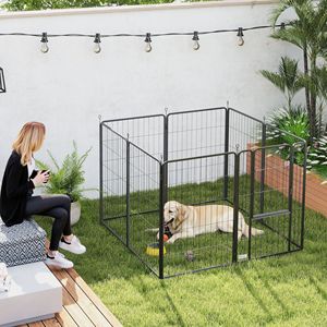 Cancelletto in Legno per Animali Domestici da Soggiorno con Motivo Moderno e Design Impermeabile - Product Image 6