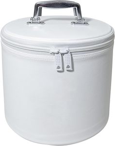 Étui de luxe pour fez maçonnique Shriner en cuir noir – Double emblèmes avant et supérieurs (broderie main en strass) avec bandoulière - Product Image 6