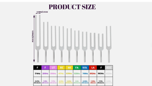 Diapasones de Solfeggio para Sanación, 10 Piezas, Plateados, Sin Peso, Al... - Product Image 5