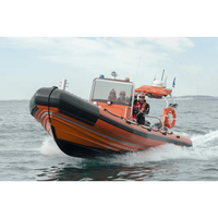 Bateau de sauvetage professionnel certifié CE, 8,6 m, équipé de deux moteurs de 300 CV pour une utilisation d'urgence