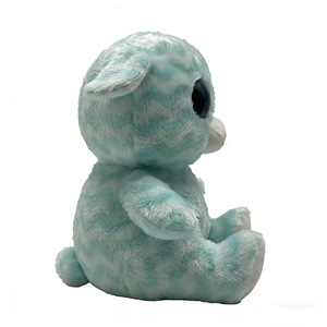 Customized Cute big eye beanie style plush, pastel kawaii farm animal <b>toy</b>, soft fuzzy lamb cuddle doll, glitter eye <b>sheep</b> - Product Image 4