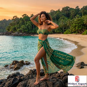 Pareo Hawaiano Polinesio Personalizado de Moda, Envoltura de Playa Ligera, Ropa Tropical para Resort, Fabricante OEM ODM Exportador - Product Image 2