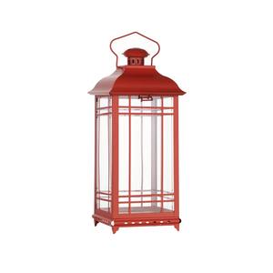 Juego de 3 Faroles Rojos Clásicos, Ideales para Decoración Navideña, Decoración de Interiores de Cafeterías y Exhibición Festiva en Mesas, Hechos a Mano en India - Product Image 3