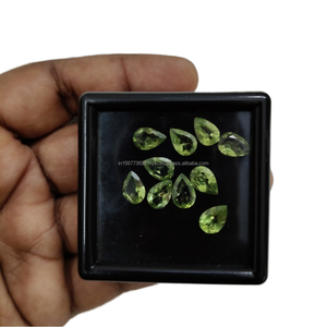 Peridoto de corte de pera de alta calidad al por mayor, piedras preciosas sueltas, peridoto natural para hacer joyas hechas a mano - Product Image 2