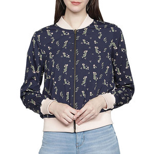 Urban Style Women Printing Varsity <b>Jackets</b> Modern Casual Apparel For Daily Activities And Travel Wear In Low Price - Product Image 1