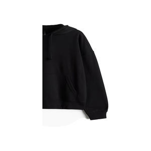 Sweat-shirts surdimensionnés personnalisés pour femmes en coton et fibre de bambou, décontractés, hiver-printemps, écologiques, respirants, coupe-vent, gaufrés - Product Image 5