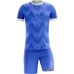Conjunto Completo de Uniforme de Fútbol Personalizado Vintage, Transpirable, 100% Poliéster, Ligero, Corte Regular, Camiseta y Pantalones Cortos - Product Image 4