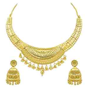 Juego de Collares Cortos de Oro de 14K, 18K y 24K, Diseño Tradicional, Estilo Africano y Dubái, Venta al Por Mayor - Product Image 4