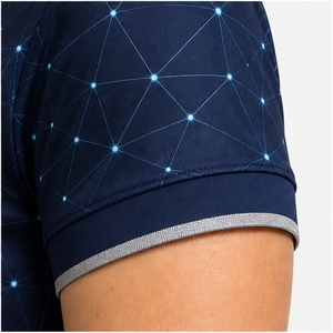 Polo Personalizado para Mujer, Color Azul Marino, Diseño de Constelación, Secado Rápido, Transpirable, Manga Corta, Uniforme de Alto Rendimiento WPS-0772 - Product Image 5
